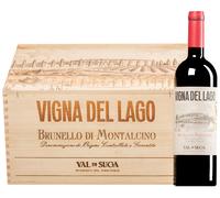 Brunello di Montalcino Vigna del Lago DOCG 2018 6 bottiglie in cassetta di legno 4,5 l