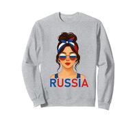 Brunette Russian Girl Russia Flag Russian Girlfriend Wife Felpa