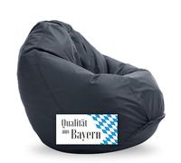 Bruni children beanbag Classico S in grigio - beanbag con sacchetto interno per bambini, coperchio rimovibile, perline in EPS alimentare sicuro come riempimento bean bag, dalla Germania