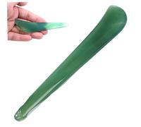 Brunitore per agata Strumento per lucidare i gioielli a forma di coltello portatile con foro sull'estremità Strumento Guasha multiuso, 4.4, Verde casuale
