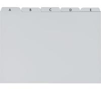 Brunnen 102377580 - Scheda di guida (A-Z, in plastica, A5), colore: Grigio