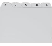 Brunnen 102377780, Schedario Registro A-Z, Plastica A7, 20 mm, Grigio