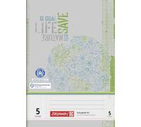 Brunnen 1026366444 - Quaderno per la scuola, formato A5, 16 fogli