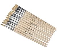 Brunnen 1026366741-12 pennelli con setole in MDF, 10 pz