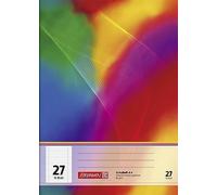 Brunnen 104492711 - Quaderno A4, 16 fogli, a righe, con bordo, rigatura 27, 10 pezzi