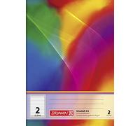 Brunnen 104538202 - Quaderno formato A5, 32 pagine a righe e margine, classe 2
