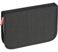 Brunnen 104918690 Crinkle Student Case (19.5 x 13.5 x 3.5 cm, 2 Flaps, Black, Fi