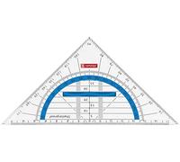 Brunnen 104975933 - Triangolo geometrico Colour Code (per scuola e ufficio, 16 cm, infrangibile, impugnatura ergonomica) blu/azzurro