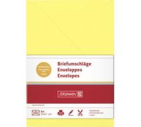 Brunnen 105125610 - Buste di carta universale, B6, colore: Giallo