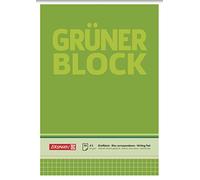 Brunnen 1052438 - Blocco per lettere, formato A5, a quadretti, 50 fogli, 60 g/m²
