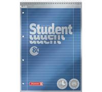 Brunnen, 1067174 Blocco note/quaderno, Premium Duo, raffinata copertina con effetto metallizzato A4 mit Kopfspirale