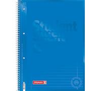 Brunnen 1067927133 - Blocco note Student Colour Code (A4, a righe, rigatura 27, 90 g/m², 80 fogli), colore: Blu