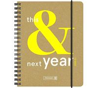 BRUNNEN 1071830131 - Agenda settimanale 2020/2021, 2 pagine = 1 settimana, formato foglio 12 x 16 cm, formato A6, copertina in pelle riciclata