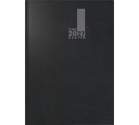 BRUNNEN 1072520907 Buchkalender TimeCenter Mod. 725 2027 A5, Kunststoff, schwarz