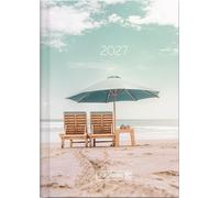 BRUNNEN 1073115027 Taschenkalender Mod. 731 2027 "Sunbeds" A6, Papier