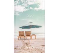 BRUNNEN 1075615037 Taschenkalender Mod. 756 2027 "Sunbeds" A6, Papier