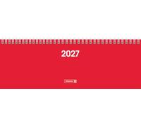 BRUNNEN 1077261017 Querterminbuch Mod. 772 2027 297×105 mm, Karton, rot