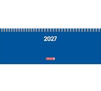 BRUNNEN 1077261037 Querterminbuch Mod. 772 2027 297×105 mm, Karton, blau