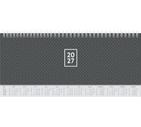 BRUNNEN 1077262907 Querterminbuch Mod. 772 2027 297×105 mm, Karton, schwarz