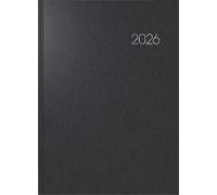 BRUNNEN 1078760906 | Buchkalender Mod. 787 2026 | A4, Kunststoff, schwarz