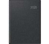 BRUNNEN 1078765906 | Buchkalender Mod. 787 2026 | A4, Kunststoff, schwarz