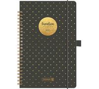 BRUNNEN Agenda per famiglie (2025) "Gold Point", 2 pagine = 1 settimana, A5, 192