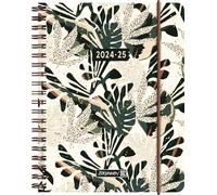 BRUNNEN Agenda scolastica (2024/2025) "Little Plants", 2 pagine = 1 settimana, A6, 208 pagine, multicolore