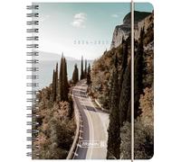 BRUNNEN Agenda scolastica (2024/2025) "Roadtrip", 2 pagine = 1 settimana, A6, 208 pagine, multicolore