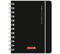 BRUNNEN Agenda scolastica "Plain Black" 2023/2024, 1 pagina = 1 giorno A6, nero