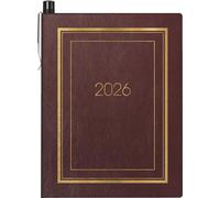 BRUNNEN Agenda tascabile mod. 713 2026 | A7 ecopelle bordeaux