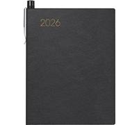 BRUNNEN Agenda tascabile mod. 713 2026 | A7 pelle nera