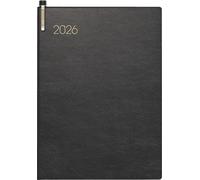 BRUNNEN Agenda tascabile mod. 731 2026 | A6 ecopelle nera
