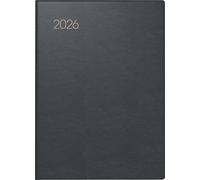 BRUNNEN Agenda tascabile mod. 731 2026 | A6 pelle nera