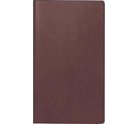 BRUNNEN Agenda tascabile mod. 750 2026 | A6 ecopelle bordeaux