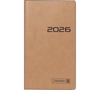 BRUNNEN Agenda tascabile mod. 753 2026 | A6, cartone, marrone