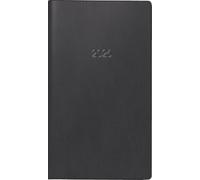 BRUNNEN Agenda tascabile mod. 755 2026 | A6 orizzontale, plastica, nero