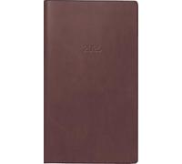 BRUNNEN Agenda tascabile mod. 758 2026 | A6 ecopelle bordeaux