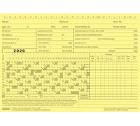 BRUNNEN Biglietti per le vacanze, formato A5, orizzontale, giallo, 100 pezzi