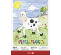 Brunnen - Blocco da disegno, formato A3 (297 x 420 mm), 70 g/mq, vari motivi (tema: animali), 3 pz