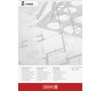 Brunnen - Blocco da schizzo/disegno, formato A3, 297 x 420 mm, 90 g/mq, 50 fogli