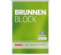 BRUNNEN - Blocco di carta da lettere, formato A5, non rigato, 50Bl RCP, 10 pz