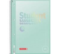 BRUNNEN Blocco universitario Premium Student | A4, rigatura 28, 80 fogli, menta pastello