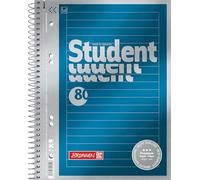 BRUNNEN Blocco universitario Premium Student | A5, a righe, 80 fogli, blu