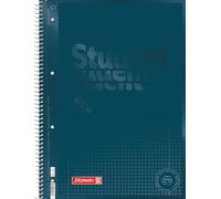 BRUNNEN Blocco universitario Premium Student Colour Code | A4, rigatura 28, 80 fogli, denim