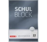 Brunnen Block Premium - Blocco scolastico, formato A4, colore: Nero