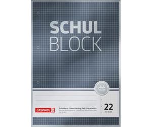 Brunnen Block Premium - Blocco scolastico, formato A4, colore: Nero
