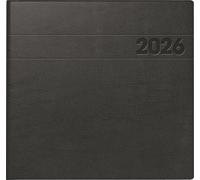 BRUNNEN Calendario a libro mod. 766 2026 | 210 × 205 mm plastica nero