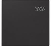BRUNNEN Calendario a libro mod. 766 2026 | 210 × 205 mm plastica nero