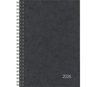 BRUNNEN Calendario a libro mod. 796 2026 | A5, cartone, nero