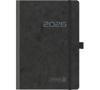 BRUNNEN Calendario a libro mod. 796 2026 | A5, cartone, nero